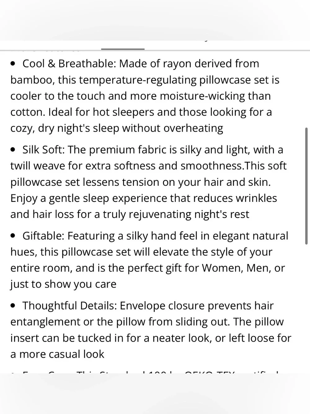 STANDARD Cooling Pillowcases 100% Rayon Derived from Bamboo (2-pack) TAUPE